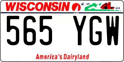 WI license plate 565YGW