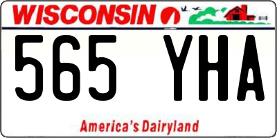 WI license plate 565YHA