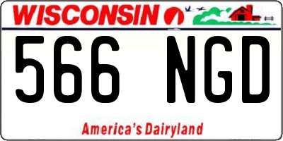WI license plate 566NGD