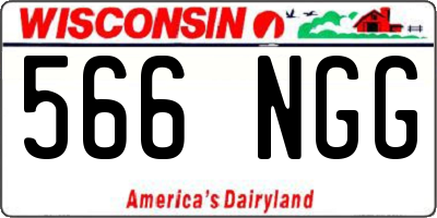 WI license plate 566NGG