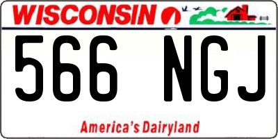 WI license plate 566NGJ