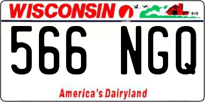 WI license plate 566NGQ