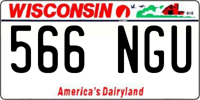 WI license plate 566NGU