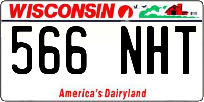WI license plate 566NHT