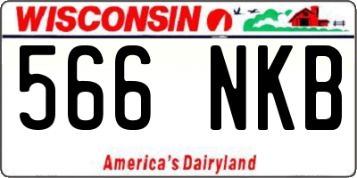 WI license plate 566NKB
