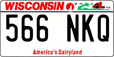 WI license plate 566NKQ