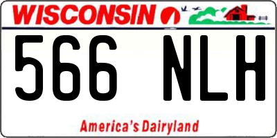 WI license plate 566NLH