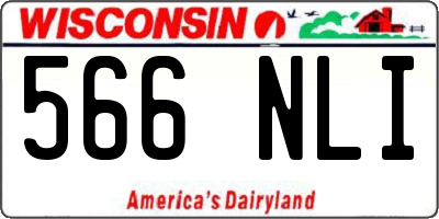 WI license plate 566NLI