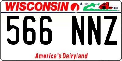 WI license plate 566NNZ