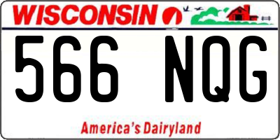 WI license plate 566NQG