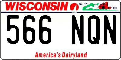 WI license plate 566NQN