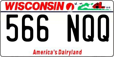 WI license plate 566NQQ