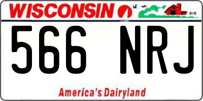 WI license plate 566NRJ