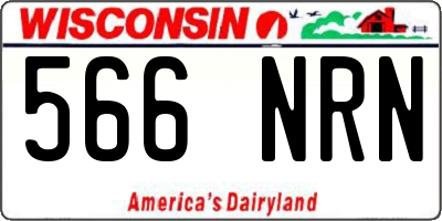 WI license plate 566NRN