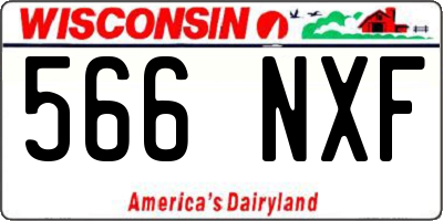 WI license plate 566NXF