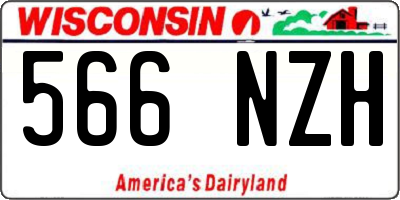 WI license plate 566NZH