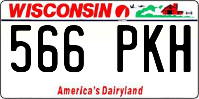 WI license plate 566PKH