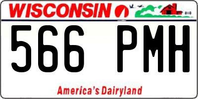 WI license plate 566PMH