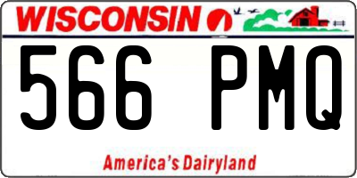 WI license plate 566PMQ