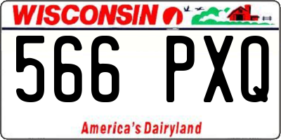 WI license plate 566PXQ