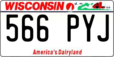 WI license plate 566PYJ