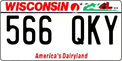 WI license plate 566QKY