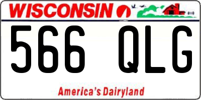 WI license plate 566QLG