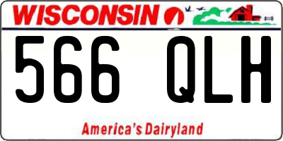 WI license plate 566QLH