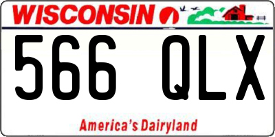 WI license plate 566QLX