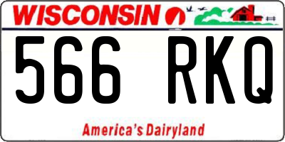 WI license plate 566RKQ