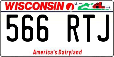 WI license plate 566RTJ