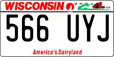 WI license plate 566UYJ