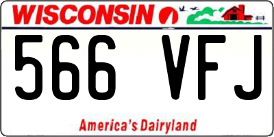 WI license plate 566VFJ