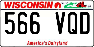WI license plate 566VQD