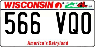 WI license plate 566VQO