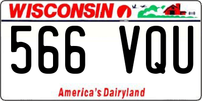 WI license plate 566VQU