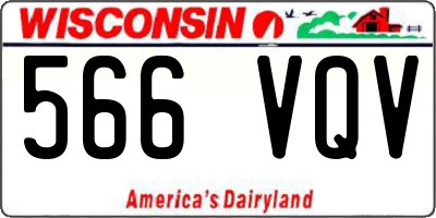 WI license plate 566VQV