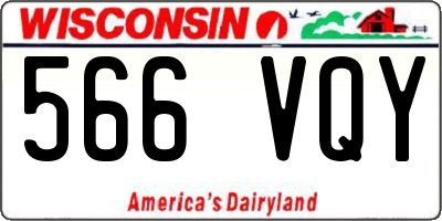 WI license plate 566VQY