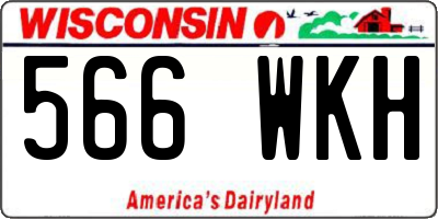 WI license plate 566WKH