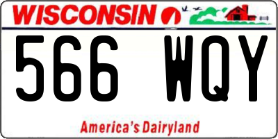 WI license plate 566WQY