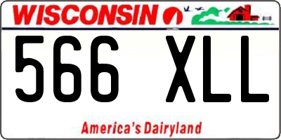 WI license plate 566XLL