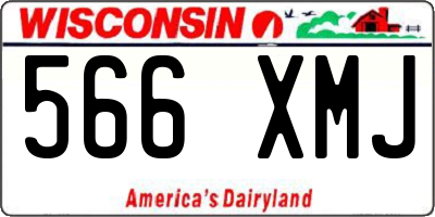 WI license plate 566XMJ