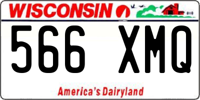 WI license plate 566XMQ