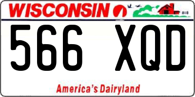 WI license plate 566XQD