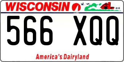 WI license plate 566XQQ