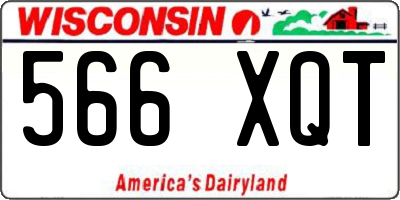 WI license plate 566XQT