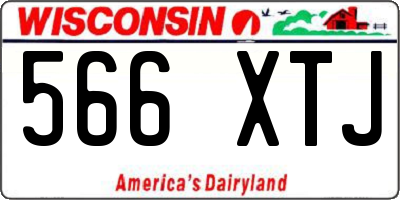 WI license plate 566XTJ