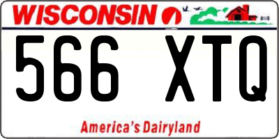 WI license plate 566XTQ
