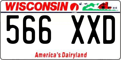WI license plate 566XXD