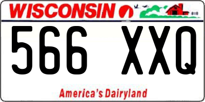 WI license plate 566XXQ